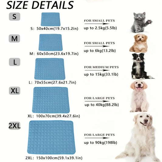 Dog Cooling Mat Summer Pet Cold Bed