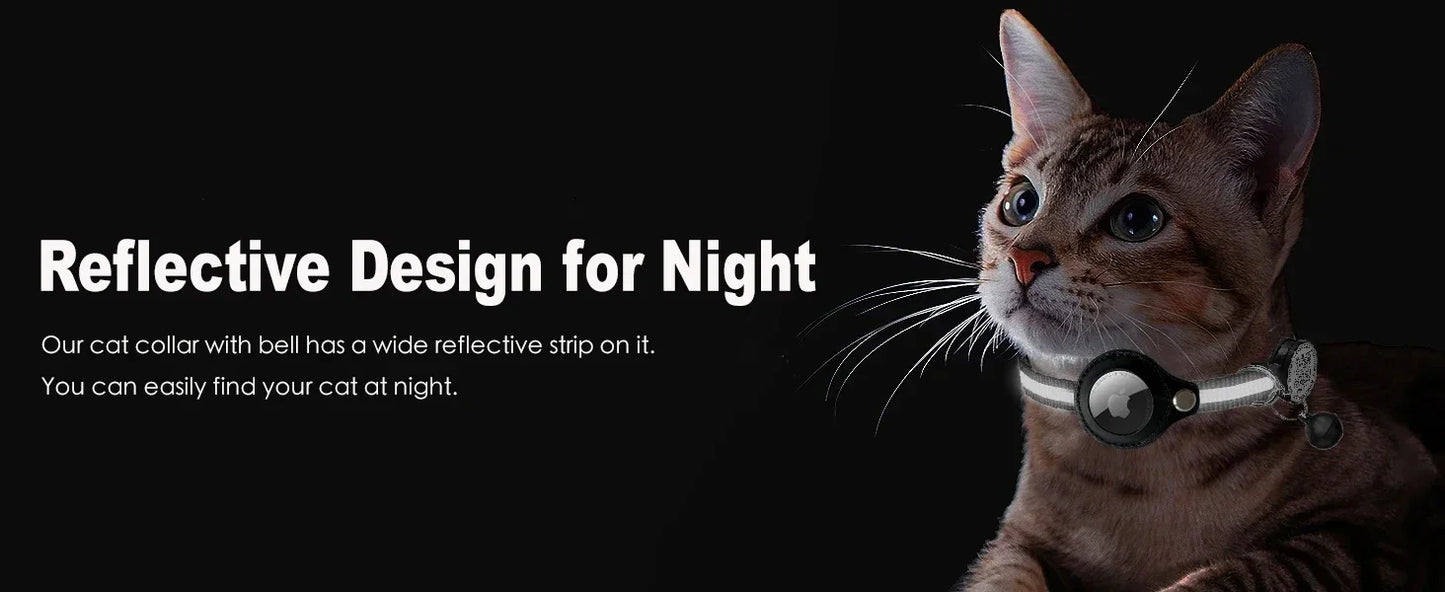 Reflective Air Tag Cat Collar