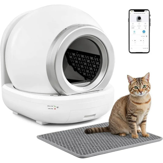 Automatic Cat Litter Box Self Cleaning for Multiple Cats.