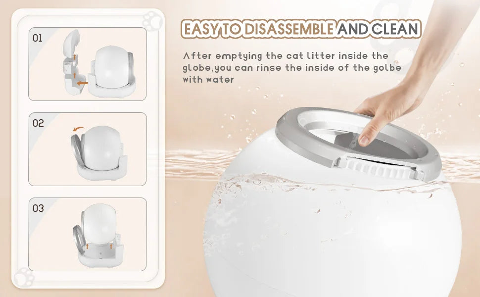 Automatic Cat Litter Box Self Cleaning for Multiple Cats.