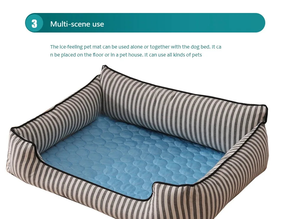 Dog Cooling Mat Summer Pet Cold Bed