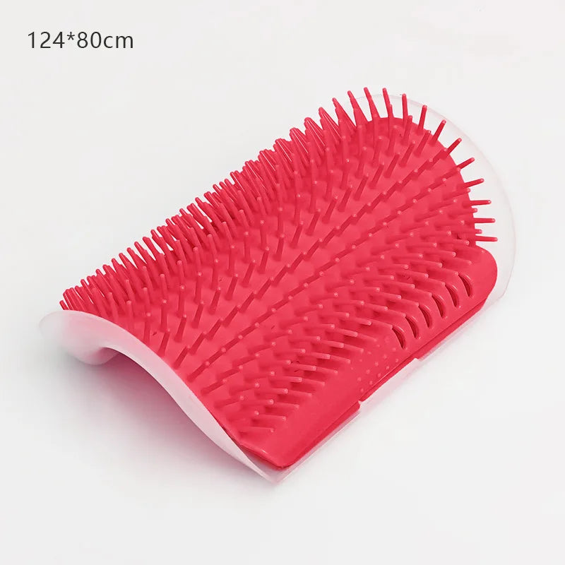 Cat Massage and Pet Hair Removal Comb Wall Corner Self Cleaning Rubbing Brush
