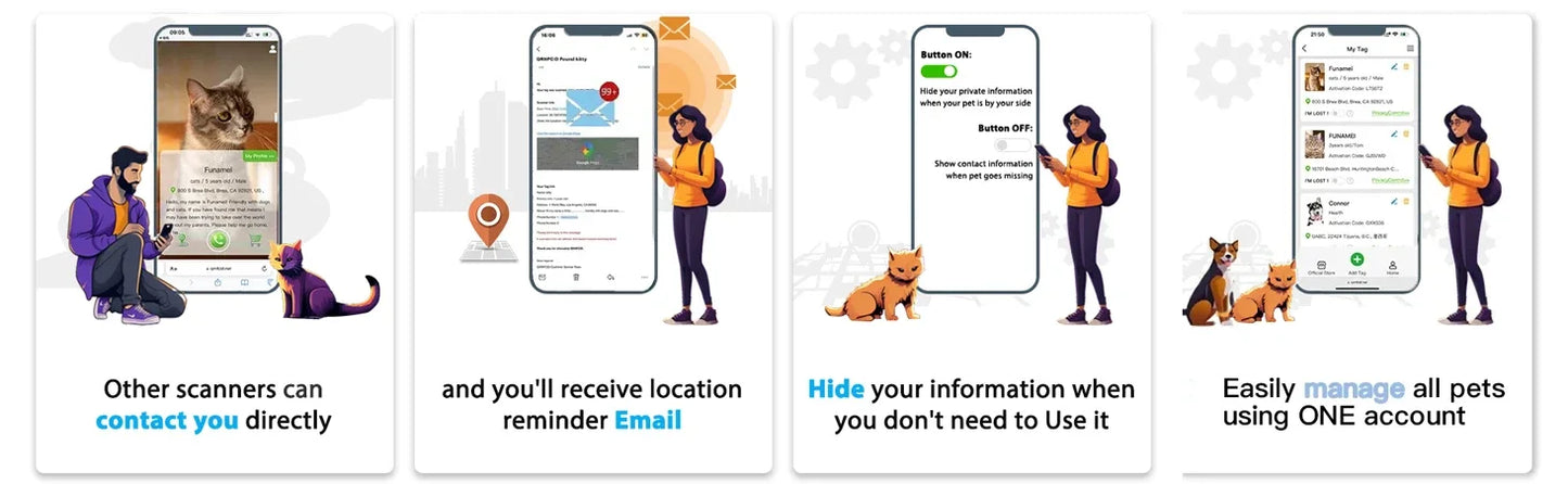 Reflective Air Tag Cat Collar