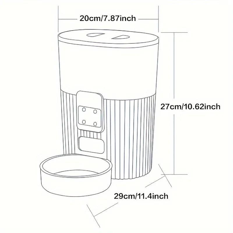 Smart Wi-Fi Automatic Pet Feeder for Cats & Dogs