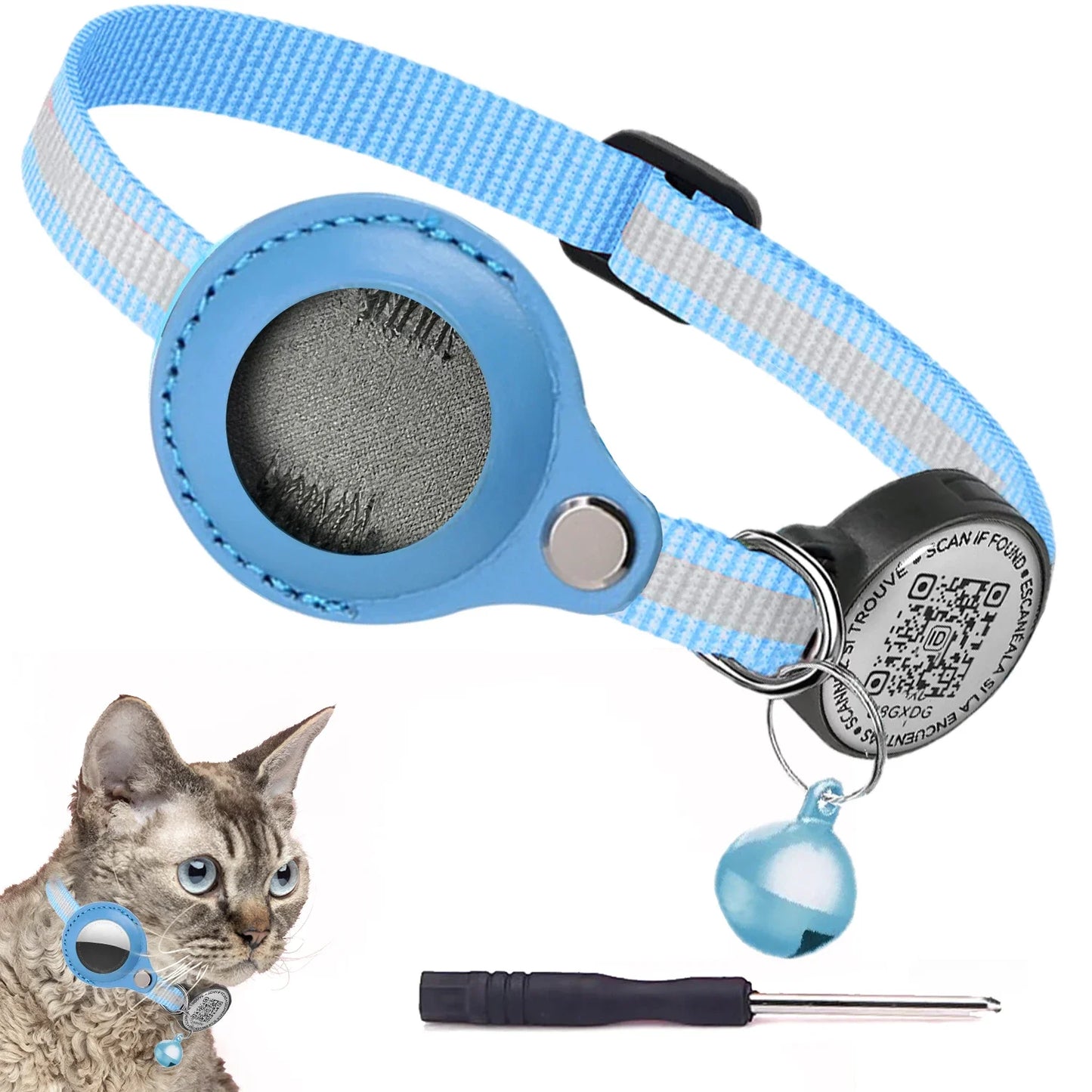 Reflective Air Tag Cat Collar