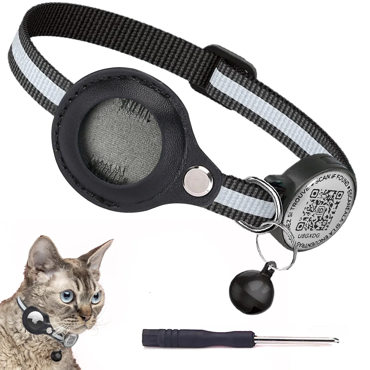 Reflective Air Tag Cat Collar