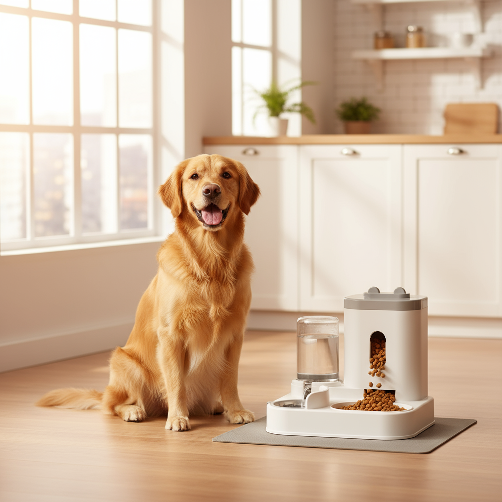 EcoPaw Innovations Automatic Feeder Dog Cat Food Bowl