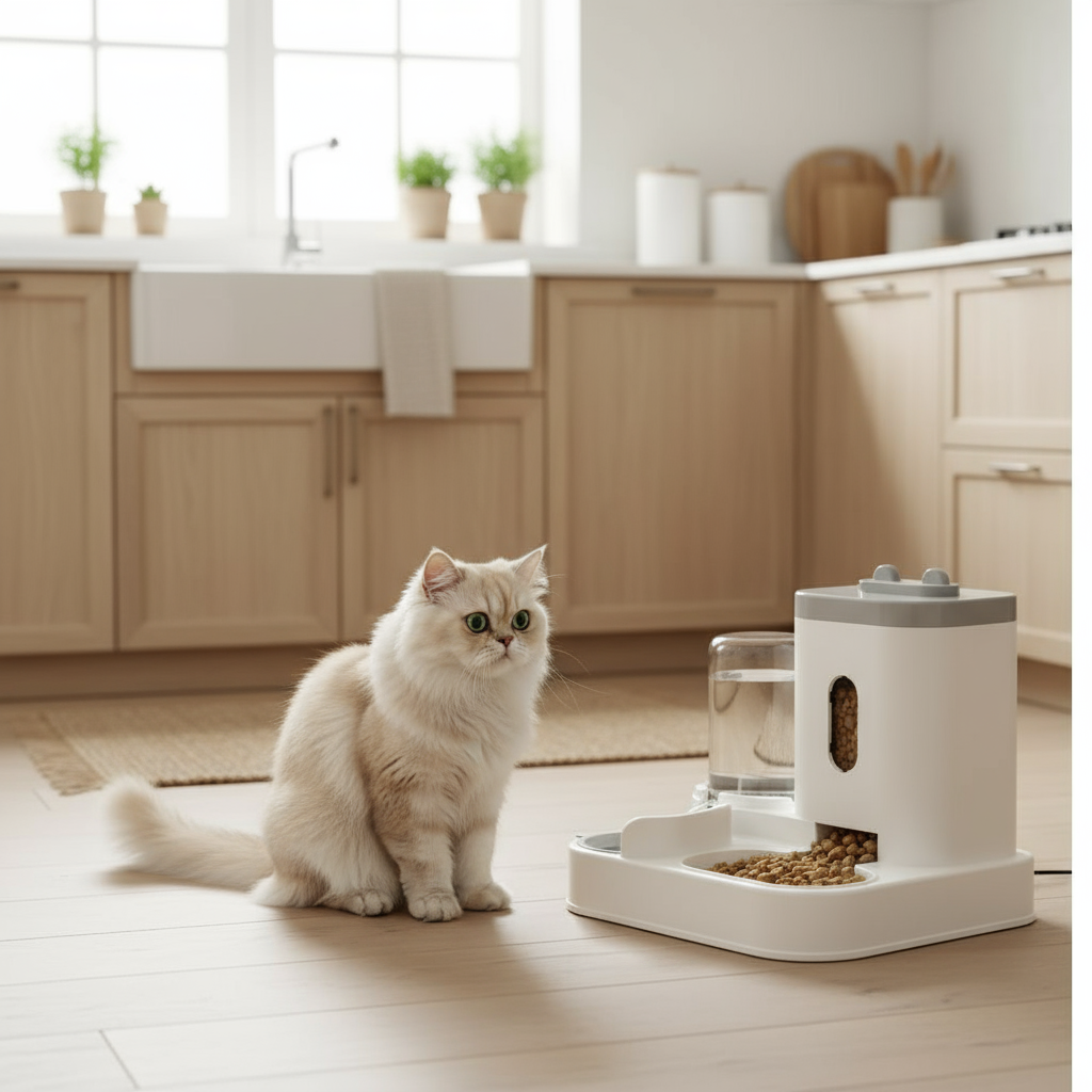 EcoPaw Innovations Automatic Feeder Dog Cat Food Bowl