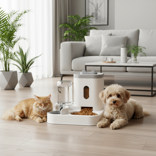 EcoPaw Innovations Automatic Feeder Dog Cat Food Bowl