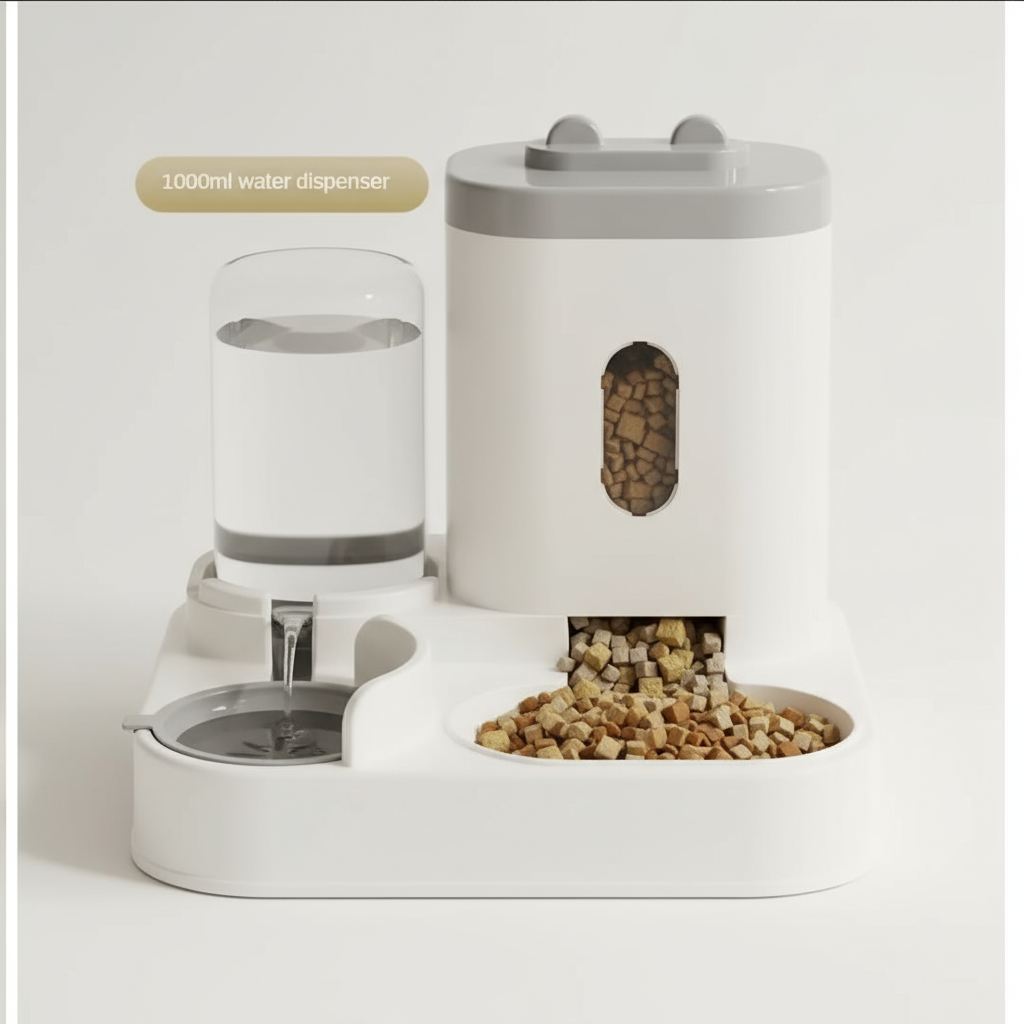 EcoPaw Innovations Automatic Feeder Dog Cat Food Bowl