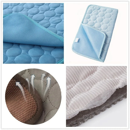 Dog Cooling Mat Summer Pet Cold Bed