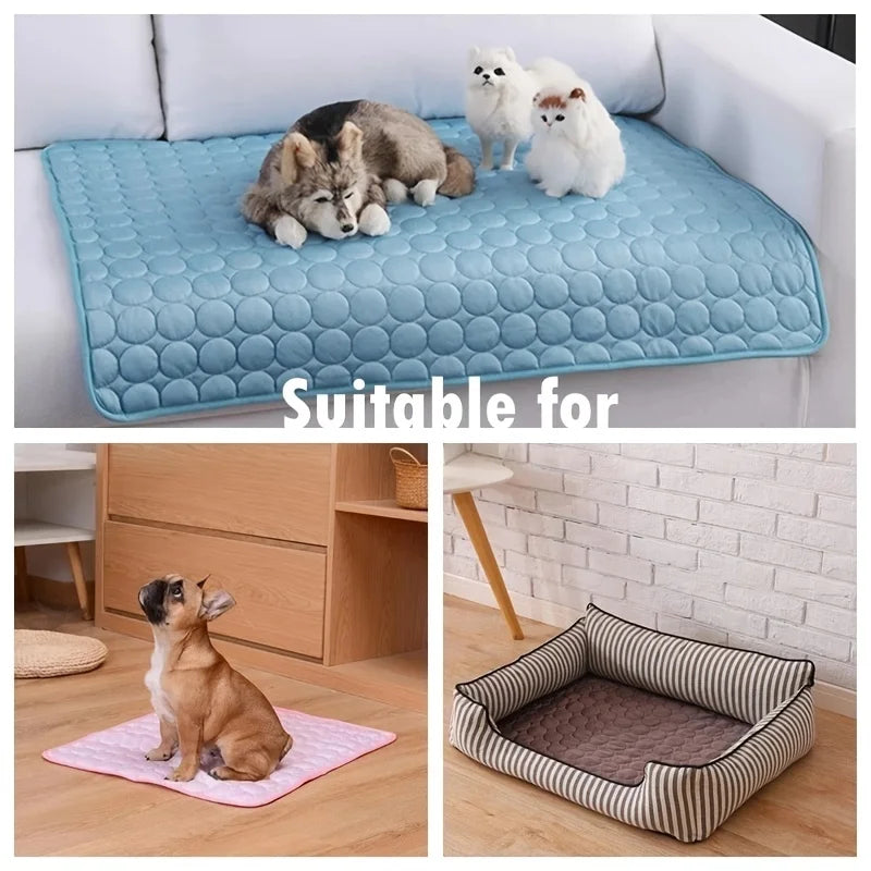 Dog Cooling Mat Summer Pet Cold Bed