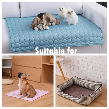 Dog Cooling Mat Summer Pet Cold Bed