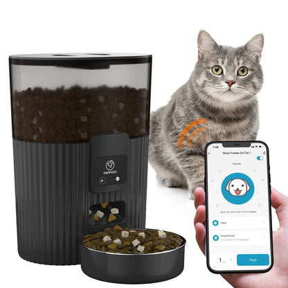 Smart Wi-Fi Automatic Pet Feeder for Cats & Dogs