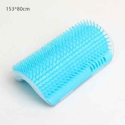 Cat Massage and Pet Hair Removal Comb Wall Corner Self Cleaning Rubbing Brush