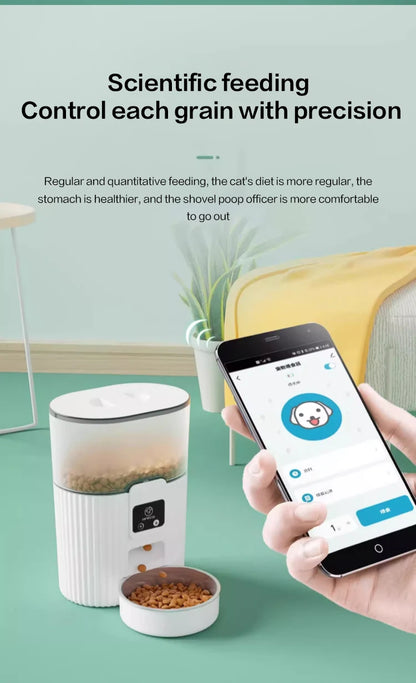 Smart Wi-Fi Automatic Pet Feeder for Cats & Dogs