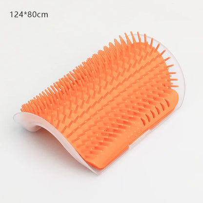 Cat Massage and Pet Hair Removal Comb Wall Corner Self Cleaning Rubbing Brush