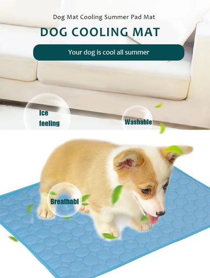 Dog Cooling Mat Summer Pet Cold Bed