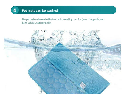 Dog Cooling Mat Summer Pet Cold Bed