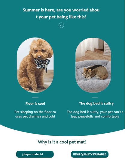 Dog Cooling Mat Summer Pet Cold Bed