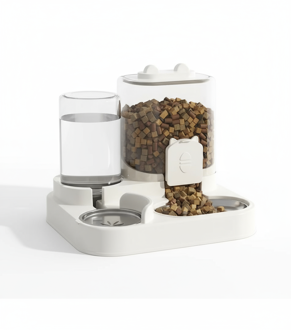 EcoPaw Innovations Automatic Feeder Dog Cat Food Bowl