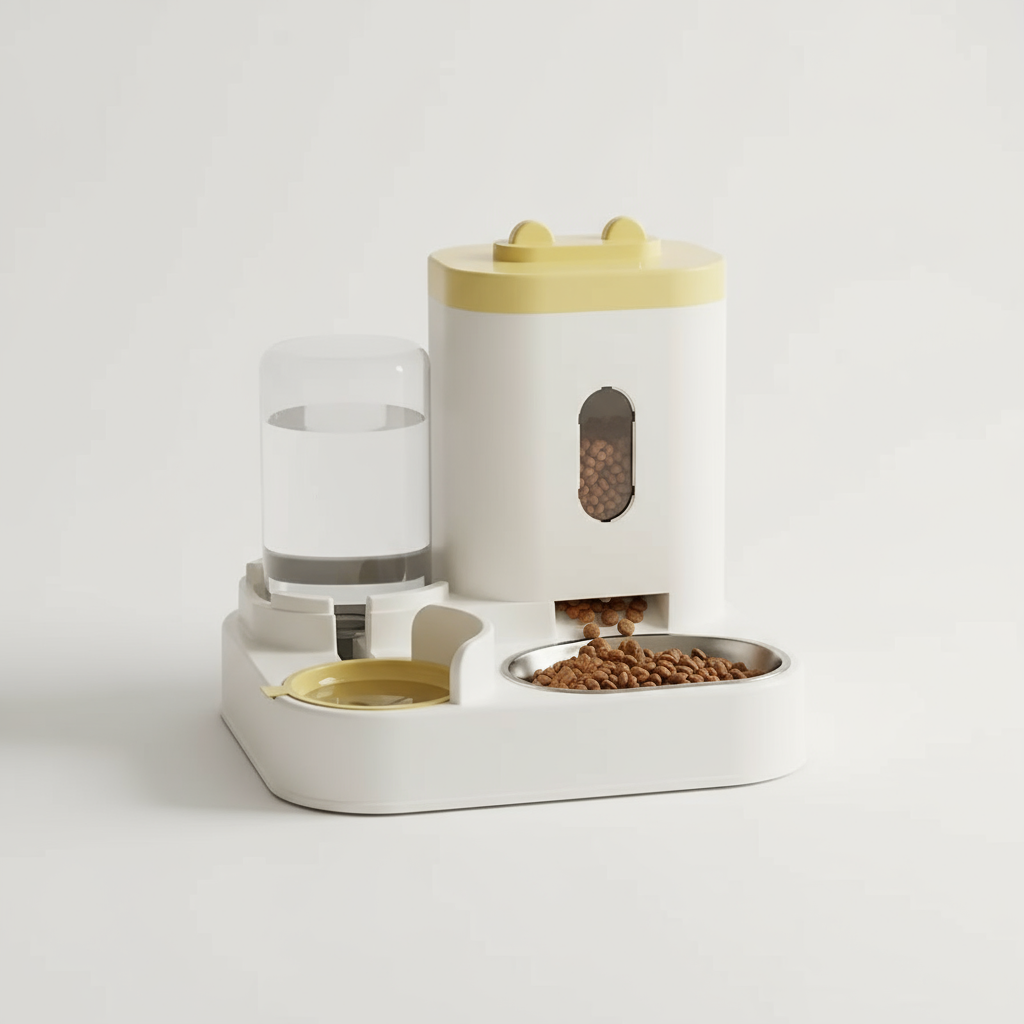 EcoPaw Innovations Automatic Feeder Dog Cat Food Bowl